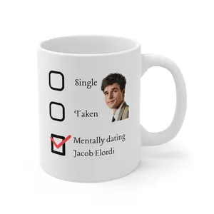 Jacob Elordi Mug, Single Taken Mentally Dating, Gifts for Saltburn Fans, Funny Gift for Jacob Elordi Fans