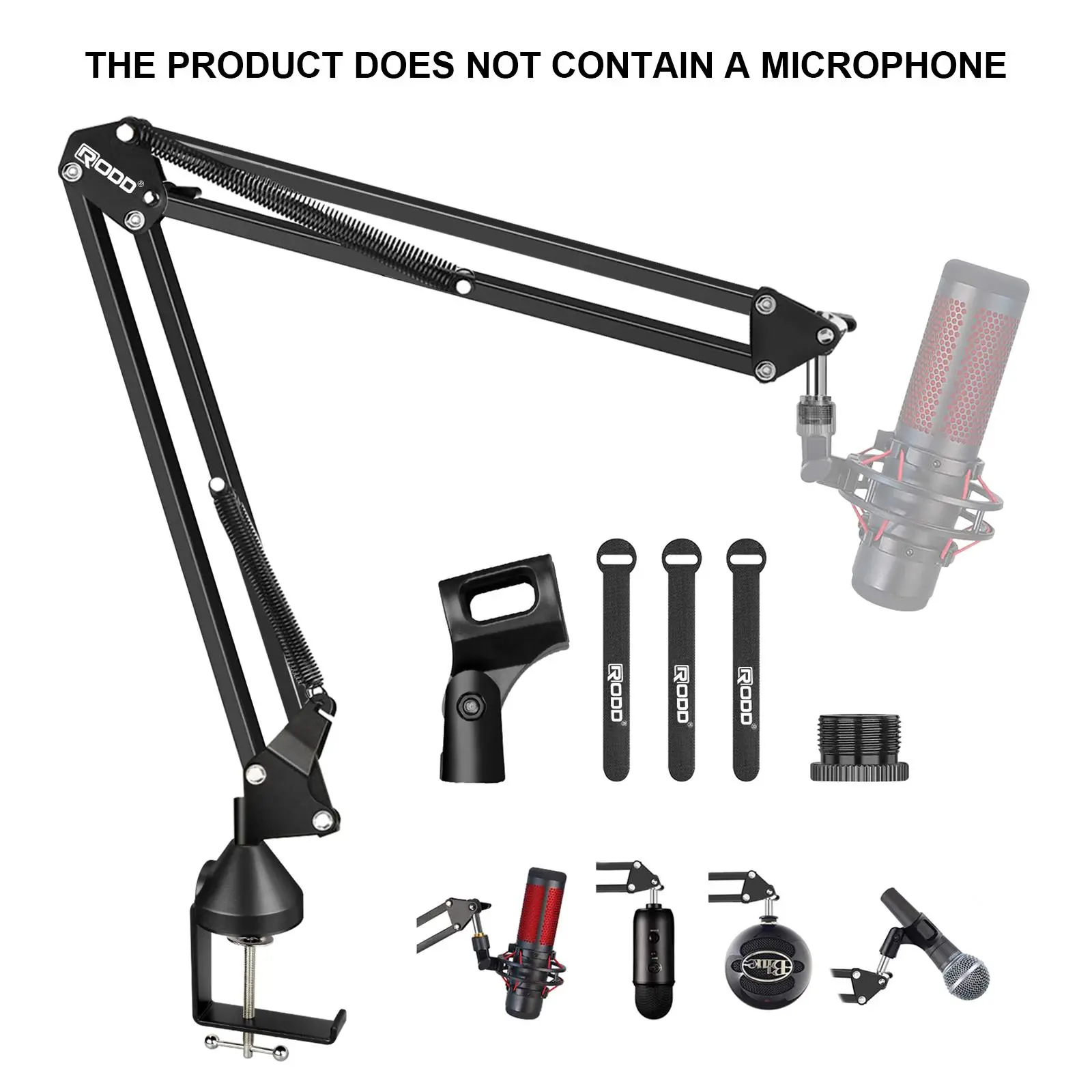 AK-35 microphone bracket arm-professional Adjustable suspension boom telescopic bracket | compatible with Blue Yeti/ Snowball/Quadrcast/Elgato | Live recording artifact | Tik Tok /TikTok/K song/game anchor is required.