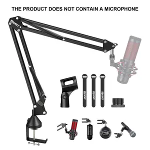 AK-35 microphone bracket arm-professional suspension boom telescopic bracket | compatible with Blue Yeti/ Snowball/Quadrcast/Elgato | Live recording artifact | Tik Tok /TikTok/K song/game anchor is required.