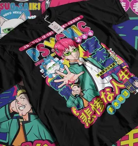 Saiki Kusuo shirt, The Disastrous Life of Saiki K Anime Unisex Shirt, Top Anime Sweatshirt, Otaku Ropa Sweater, Clothing Merch Gift Cotton Menswear