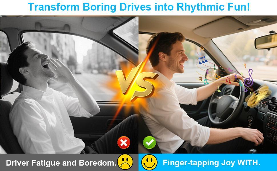 DIBMS Car Crash Cymbal Air Vent - 2026 Upgrade Mini Car Symbol Drum for Dash, Dashboard Cymbal for Car, Fun for Every Drive, Fits Most Vehicles, Beats Boredom, Turn Traffic into a Jam Session