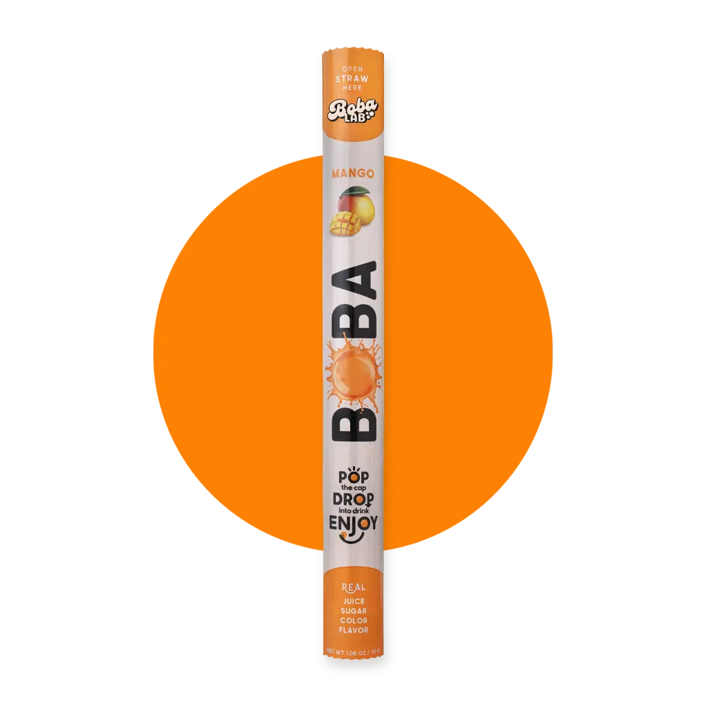 Mango Boba Straw
