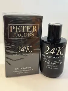 Peter Jacobs 24K BARAKAT ROUGE 540 Unisex Eau de Parfum 3.4 oz 100 ML Saffron Jasmine Amberwood Fragrance in Sealed Box