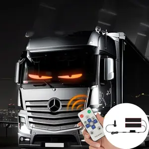 Car LED Matrix Pixel Panel Light, Foldable Remote Control Car LED Light, Car Decorative Light, Car Interior Lighting Accessories