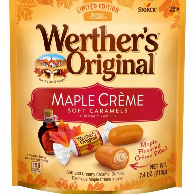 Werther’s Original Limited Fall Harvest Maple Creme Soft Caramels, 7.4oz Candy