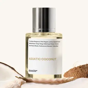 Aquatic Coconut, Dossier, Unisex, 50ml, Eau De Parfum, Coconut, Bergamot, Pink Pepper, Lemon, Aquatic Accord, Ylang Ylang, Musk, Cedarwood