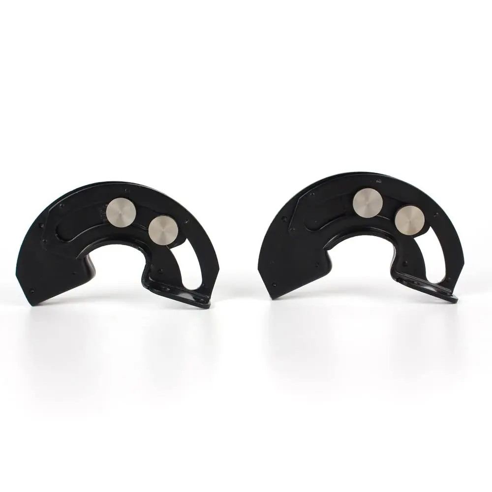[2 pcs] Internal Hinge Concealed Sliding 90 Degree Limit Door semicircular for Industrial Equipment Cabinet Hardware (Black)
