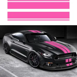 Racing car body stripe stickers, DIY car hood beautification and modification cool striped long strip stickers, Car Decals