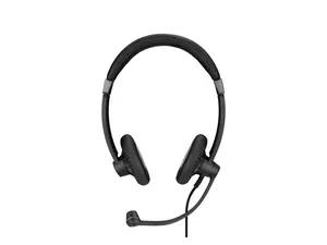 EPOS SC 75 USB MS (1000635) - Double-Sided Business Headset | For Skype for Business, with Mobile Phone, Tablet, Softphone, and PC | HD Sound & Noise-Cancelling Microphone (Black)