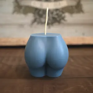 Handmade Body Shaped Butt Candle Custom Scent & Color Romantic Gift Fun Unique Cheeky Decor for Special Occasions