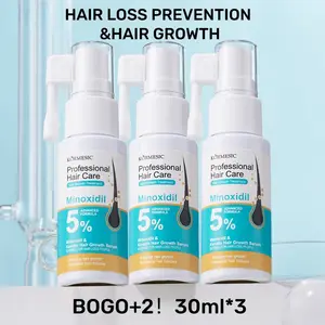 【BOGO+2！】, 5% Minoxidil Hair Loss Prevention, Hair Growth Essence, Hair Regrowth Essence, Scalp Treatment Serum, Nourishes Scalp, Repairs Hair, Promotes Growth, 30ML X 3 Bottles