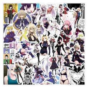 55 Anime Magokoro Slave Stickers, Waterproof Decorative Stickers for Planner, Stationery, Water Bottle, Laptop, Notebook, Decoration Sticker