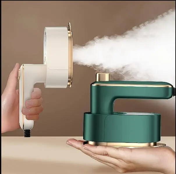 Mini Steam Iron – Fast Heating, 180° Rotating, Portable & Compact