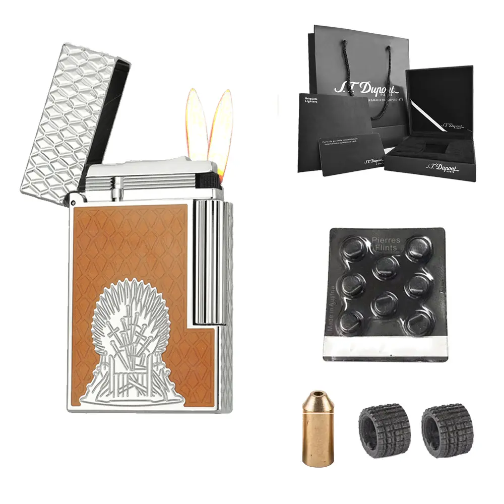 DPT SET Dual Flame Game of Thrones Gas luxury Lighter (NO FUEL) Profect GIFT