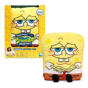 Happy Helpers SpongeBob By Relatable Cozy Comfort Plush Heating Pad for Period Cramps & Body Pain Relief Includes 1 Microwavable SpongeBob SquarePants Heating Pad Cord-Free & Lavender Scented