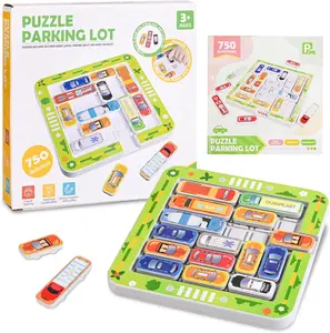 Parking Puzzler Cognitive Skills – Building Travel Game - Magnetic Car Toy with Traffic Challenges,Durable Plastic,Colorful Interlocking Pieces for Parent-Problem Solving Fun,Educational Toy, Interactive Playset