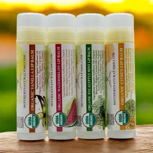 Mothers Naturals Organic Lip Balm All Natural & Organic Chapstick , Lip Care Moisturizer, Treatment To Hydrating Cracked Dry Lips Daily Comfort