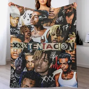 Xxxtentacion Cozy Fleece Blanket for Home Decor Soft Warm Stylish Design with Cute Aesthetic Patterns Perfect for Bedroom Couch Travel Outdoor Use Suitable as a gift sizes 60*80,30*40(baby ),40*50(kids),50*60