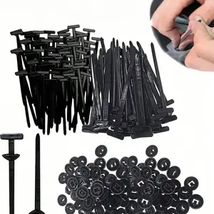 Self-Locking Nylon Tie Straps, 20/40/50/60/100 Pack, with Pins and Buckles, for Car Repair and Daily Use