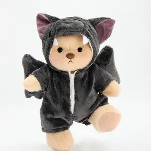 Getahug Halloween Monster Batman Bear | Handmade Jointed Teddy Bear Stuffed Animal Gift