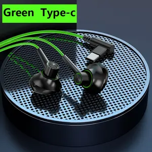 HIFI earphones, gaming earphones, computers, Android phones, universal 3.5 interface, Type-c-Mobile wired earphones Headphones for iPhone, Type C Wired Earbuds in-Ear Earphones 3.5 Connector Compatible with iPhone 17 16 15 Pro Max