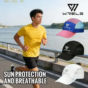 Breathable Hat with Sweat Channel, Lightweight Design for Running & Cycling, Ideal for Marathon Events, Comfortable Fit Without Pressure, Breathable Cap, Sweat Wicking Hat