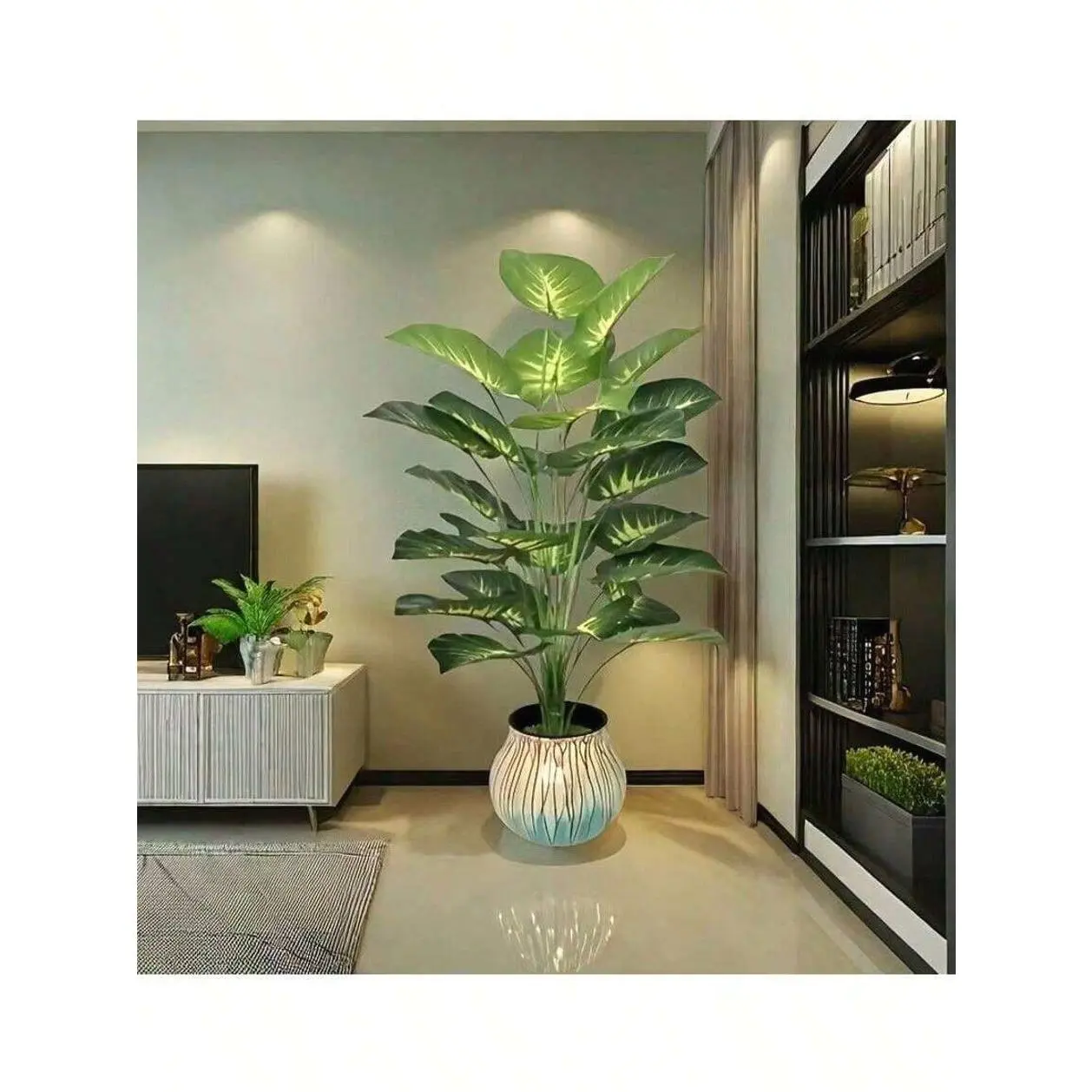 🌿 Large Realistic Money Grass Leaf Artificial Plant – 18/24 Wide Leaves