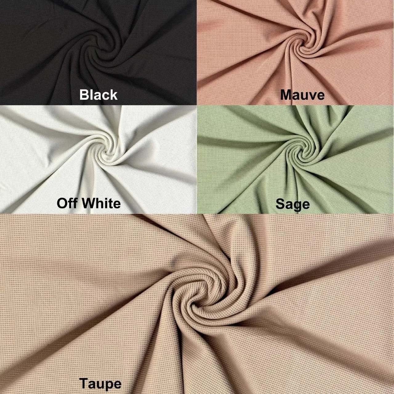 Ponte Micro Waffle Soft Fabric - Knit Fabric by the Yard, Stretch Fabric, Rayon Fabric, Waffle Fabric, Sewing Fabric for Dress, Pants, Tops