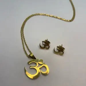 AUM (OM) Necklace and earrings set