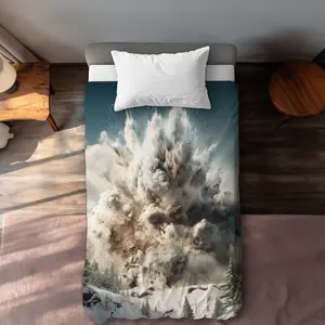 MWW C1DCTXLW6D6B5D Ruined Excursion Green Twin Size Extra Long Duvet Cover - Stylish Home Decor