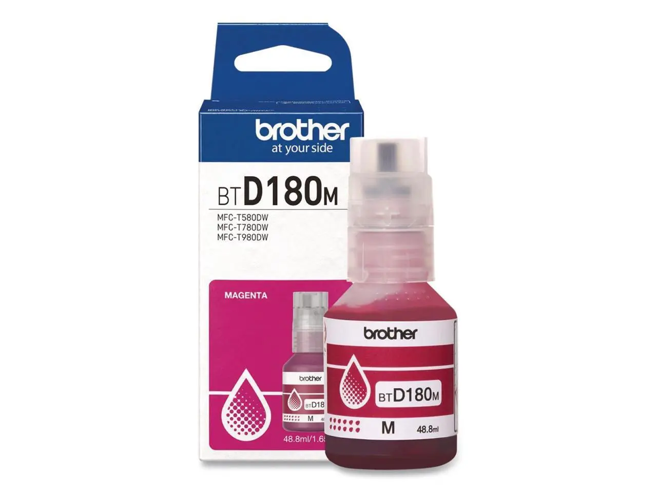 Brother Genuine BTD180M High Yield Magenta Ink Bottle