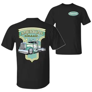 Peterbilt Semi Truck T-Shirt, Vintage Big Rig Graphic Tee with Retro Badge Design, Diesel Enthusiast Shirt for Truck Drivers, Peterbilt Pride Apparel for OTR Trucker Lifestyle & Classic Rig Fans