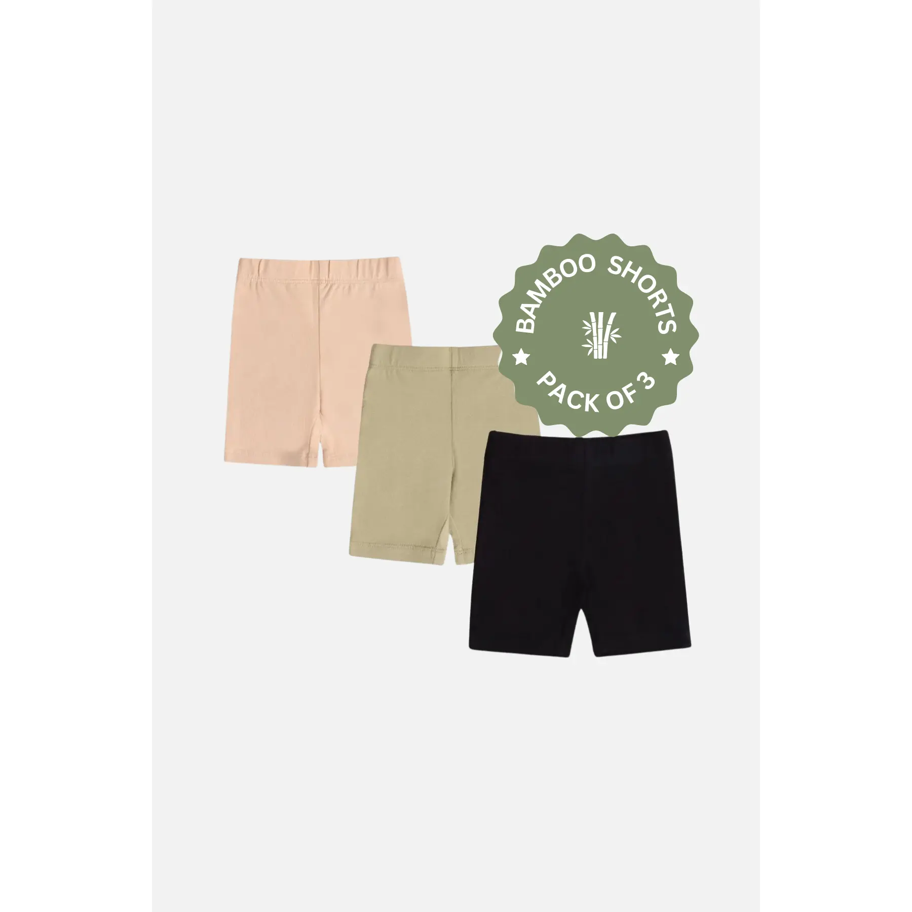 Essential Bamboo Cycling Shorts - Pack of 3