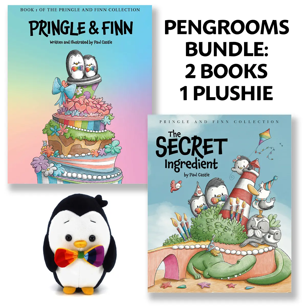Pringle & Finn Bundle: 2 books and 1 plushie