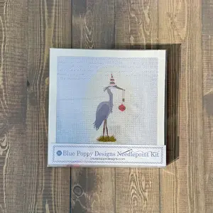 Christmas Heron Needlepoint Kit