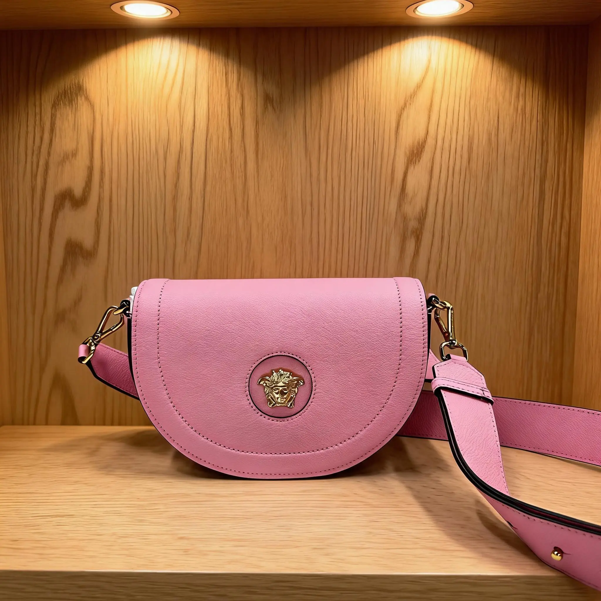Pre-owned VERSACE Leather Shoulder Bag C0732538818