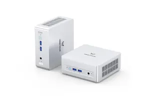 Minisforum DeskMini UM750L Slim Mini PC - AMD Ryzen 5 7545U - 16GB LPDDR5 RAM - 1TB PCIe4.0 SSD - AMD Radeon 740M Graphics - 2.5G LAN - WiFi 6E - HDMI/DP/USB4 Outputs - 4xUSB Port