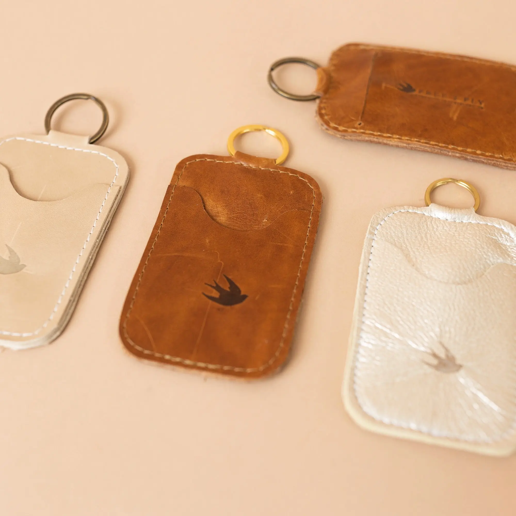 All Leather Keychain Cardholder