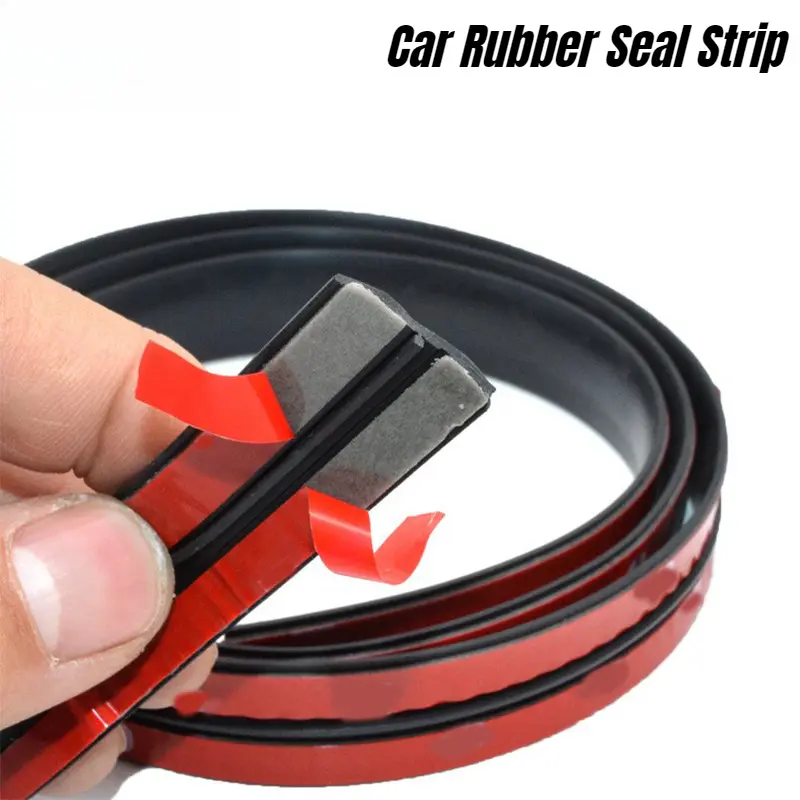 10FT Car Rubber Seal Strip, Universal T-Type Adhesive Weather Stripping for Door, Trunk, Windshield - Dust, Water & Noise Protection Car Parts Auto Parts