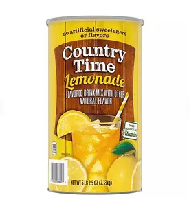 Country Time Powdered Lemonade Drink Mix 82.5 oz - Refreshing Beverage with Natural Flavorings Vitamin Artificial
