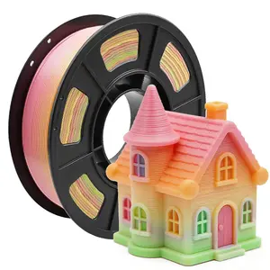 Silk Pla Filament 1.75mm, 3D Printer Consumables 1kg (2.2lb) Spool, Smooth Silk Texture 3D Print Material, Dimensional Accuracy ±0.02mm