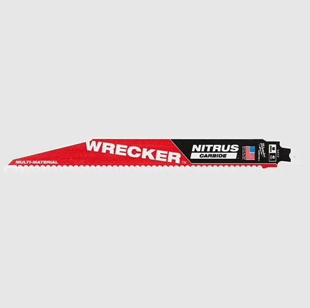 Milwaukee 48-00-5272 9" WRECKER with NITRUS Carbide SAWZALL Blade