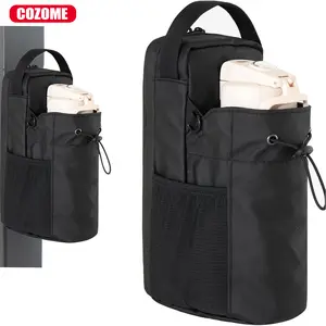 COZOME Magnetic Bottle Bag Sling Bag for Men and Women without Water Bottle Magnetic Gym Bag for Gym Travel Work and Sports Keep Items Off Dirty Gym Floor with Magnetic Attachment Adjustable Crossbody Shoulder