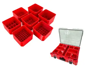 Milwaukee Packout Organizer Compatible AA AAA C D 9V Square Battery Insert Bin