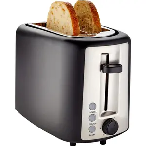 [New Deal] 2 Slice Toaster with 6 Browning Settings, Extra Wide Slots for Bagels & Special Breads, Removable Easy-to-Clean Crumb Tray, 900W