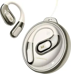 Monster headphones bluetooth Open Ear Bluetooth 5.4 with Clear Talk, Stylish Rotating Case Headphones with Lanyard, Type-C Charging,Comfort Fit, 24H Playback, IPX5 Water Resistant Sport Earphones