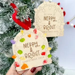 Kids Christmas Fingerprint Art Ornament, DIY Christmas Activity, Classroom Gift Christmas Craft, Kids Keepsake Ornament, Gifts Grandparents