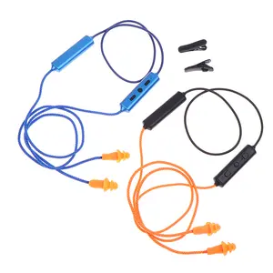 Labor Protection Ear Plugs Wired Bluetooth Headset For Work Noise Suppression Hearing Protection Yellow Earplugs