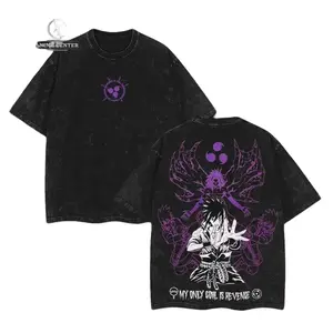 [COLLECTION] Sasuke Uchiha x Susanoo Sharingan T-shirt – Naruto Anime Vintage Washed Oversize Unisex Heavyweight Cotton Graphic Tee, Anime clothing, Anime Lover.