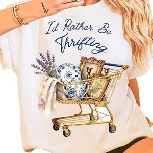 I'd Rather Be Thrifting Sweater, Cute Thrift Shopping Sweatshirt, Vintage Lover , Thrift Store Aesthetic Sweatshirt, Gift for Thrift Lovers